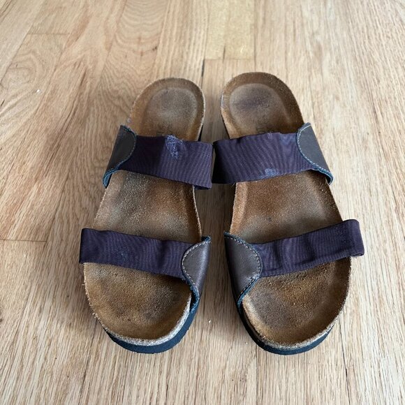 Naot Brown Stretch Double Strap Sandals Women's Size 38 - Picture 2 of 10